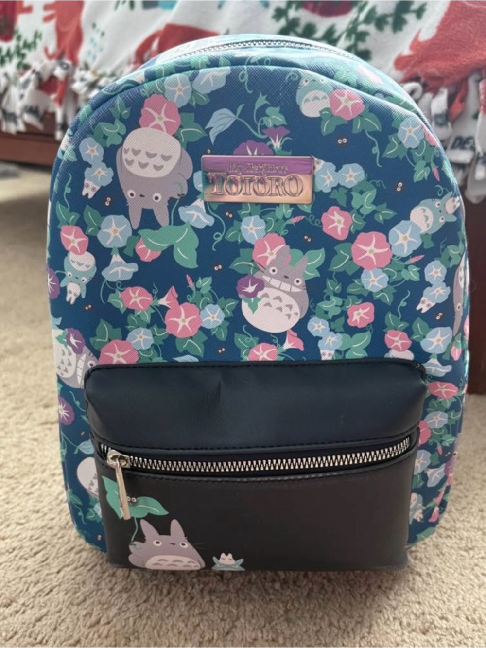 Studio Ghibli My Neighbor Totoro Floral Mini Backpack